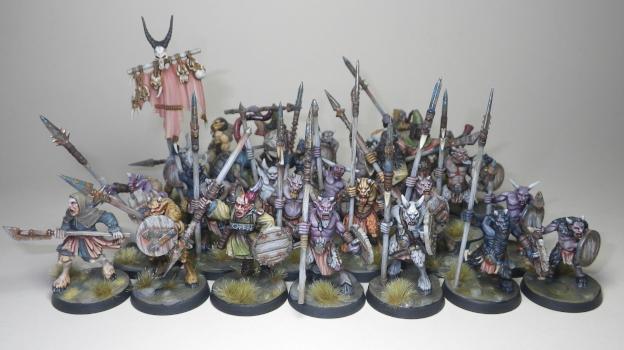 Beasts of Chaos Beastmen Ungor Shortspears and mutant ungors by Hamish Longstride