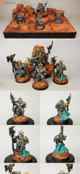 Constantin Valdor and his retinue - Trajann Valoris, Tribune Ixion Hale and Custodes Shield Captain by HooY