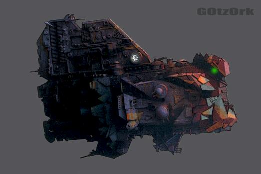 Orc spaceship by Gotzork