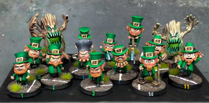 St.Patrick's angry Leprechaun Blood Bowl by Pierba