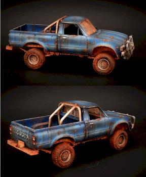 1984 Post Apocalyptic 4x4 Toyota Truck by tittlemanscrest84