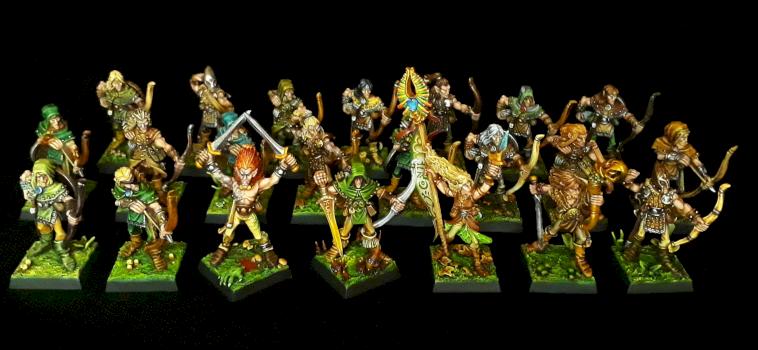 Skarloc's wood elf archers by julien