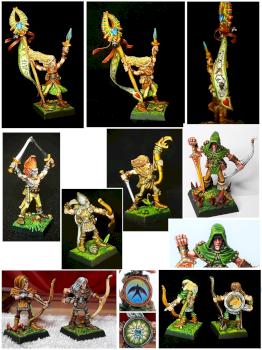 Skarloc's wood elf archers - Details by julien