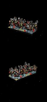 Dwarf Warriors / Miners Duardin Warhammer Dwarfs by warhamsterpainting