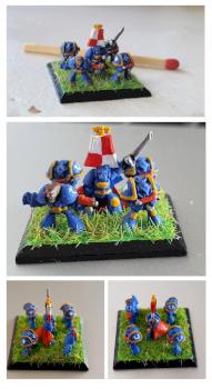 epic scale space marines command squad by tymcio5