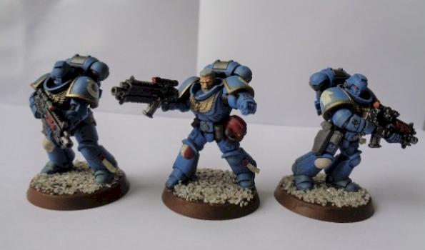 ultramarine intercessors & sergeant by creabea