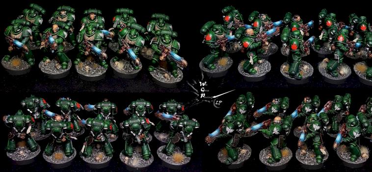 Primaris Hellblaster Dark Angels Squad Commission Job by CroWarGamePainting