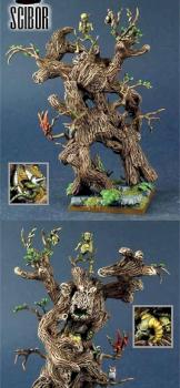 WARHAMMER Wood Elf Treeman CONVERTED and PAINTED by Scibor