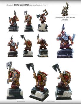 Dwarf Bezerkers from Karak Norn by Wojtasu