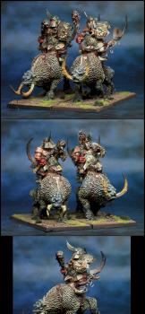 Ogre Kingdoms Mournfang Cavalry by lono