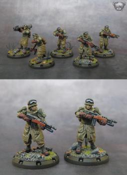 Dust Tactics-Allies-Combat Rangers Squad by Cybaer