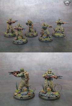 Dust Tactics-Allies-Recon Rangers Squad by Cybaer