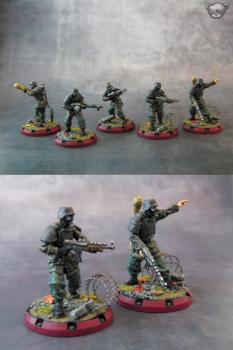 Dust Tactics-Axis-Recon Grenadiers by Cybaer