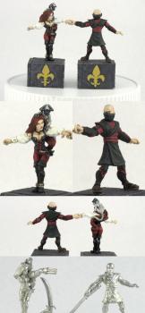 My Wedding Cake Topper: Reaper Pirate and Ninja by lahatiel