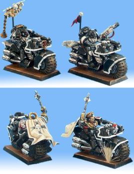 Space Marine Black Templars Bike Squad by Rilian