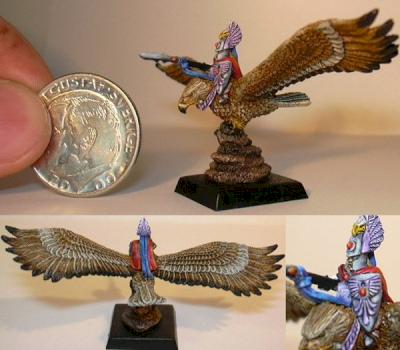 Warmaster - High Elf Hero on Eagle by bakalla