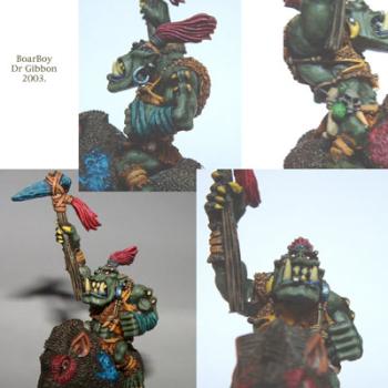 Savage Ork Boarboy by dr gibbon