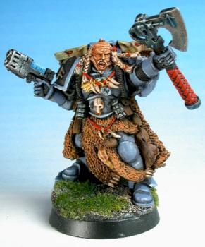 Space Wolf Rune Priest by kickboxer