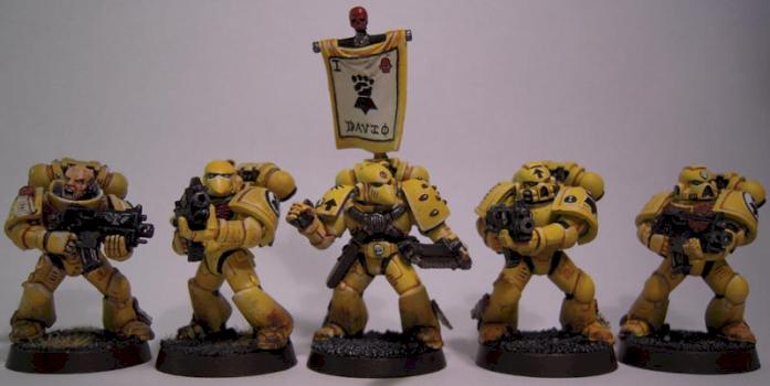 Imperial Fists Second Company Tactical Squad (first 5) by BobaHat