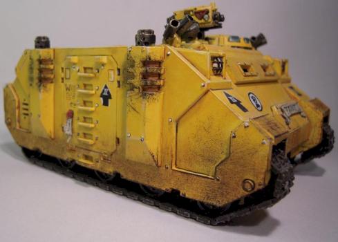 Imperial Fists Second Company Rhino by BobaHat