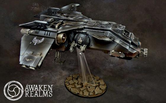 Dark Angels Ravenwing Fire Raptor by Awaken Realms