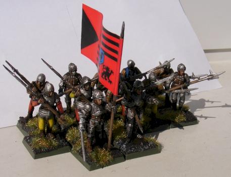 Halberdiers of the Hungarian king Matthias (1458-1490), 28mm by Freddy H2