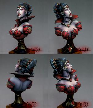 Kharis, vampire queen bust - Kabuki Studio by KABUKI MODELS