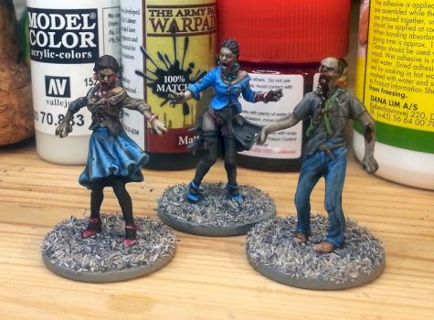 Zombicide zombies (speed-painted for the table) by Big_Bunny