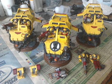 Imperial Fist Land Speeder Squadron by Mr.Flibble