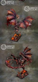 Chaos Daemons gory Bloodthirster of Khorne by Awaken Realms