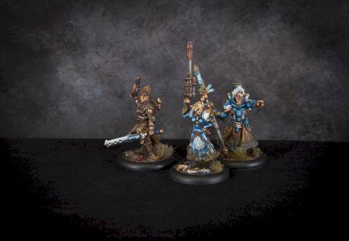 Cygnar warcasters by paintordieminiatures