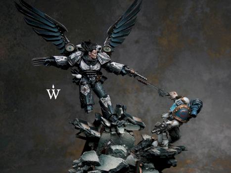 Corvus Corax Primarch of the Raven Guard by WarmasterPainting