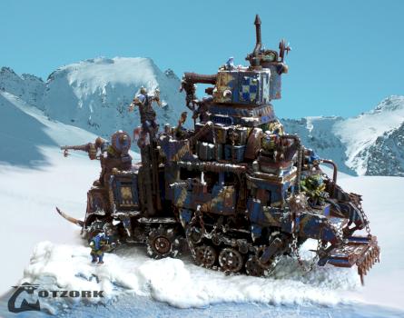 Truck Ork Deathskull 'Blue fear' Converted by Gotzork