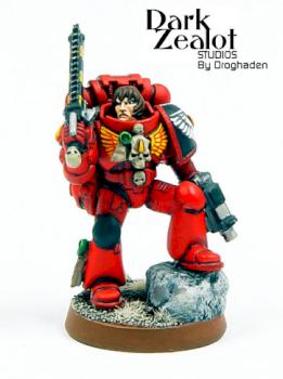 Converted Blood Angels 2nd Co Veteran Seargent by droghaden