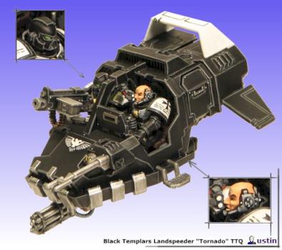 Black Templars Landspeeder by ustin