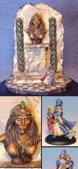 Bronze Goddess diorama with REAPER Sir Broderick by Wappellious