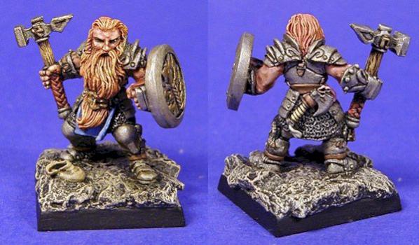 Dwarven Warrior by chambersofminiatures