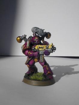 Emperors Children Chaos Marine With Bolter by The Templar