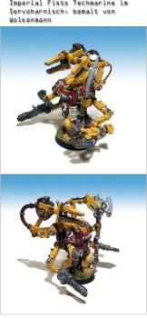 Imperial Fists Techmarine in Servoharness by Wolkenmann