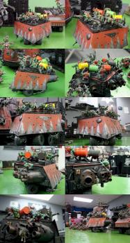 Waaagh Volmax Ork Burna Boyz Battlewagon by AzhrarnX