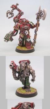 Techmarine & Servitors by razza