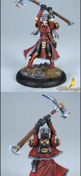 Sorscha, Khador Warcaster, Variant pose by AllTerrainMonkey