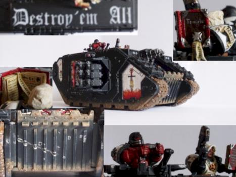 Black templars land raider crusader by HateTheState