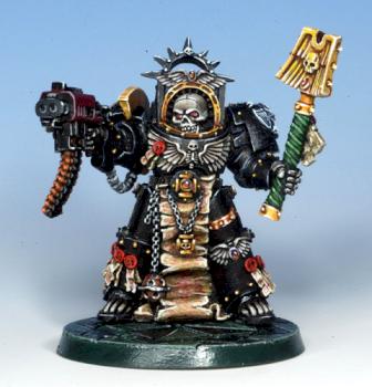 chaplain in terminator armour by painterboyroy