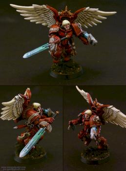 Blood Angels Captain, with jump pack and wings by Johnnyhorse