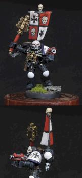 Black Templar Chaplain by fluisterwoud