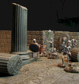 Skeletons (Wargames Factory) in a Dungeon Setting by Mephisto1984