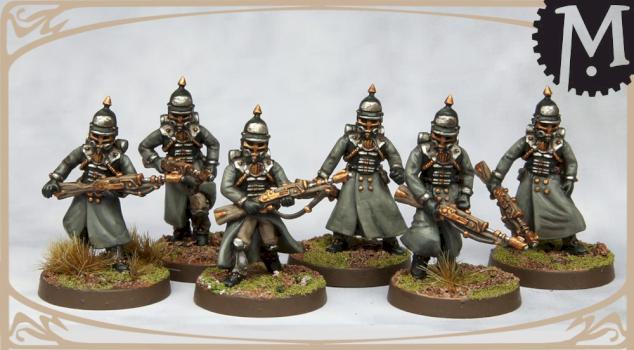 Prussian rifle squad by Andrew May