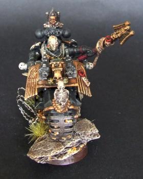 Dark Angels Ravenwing Chaplain by WatrobaR