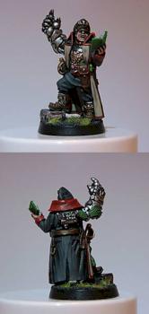 Imperial Guard Commissar with Book and Power Fist by musketeer1